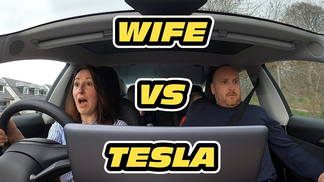 Первые впечатления моей жены от моей Tesla Model 3 Dual Motor 2021 года! Я даже разрешил ей поезд...