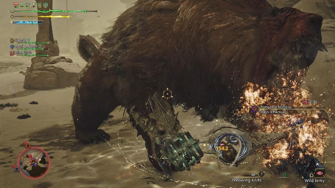 Stunlocking a Doshaguma with 2 bonk bros