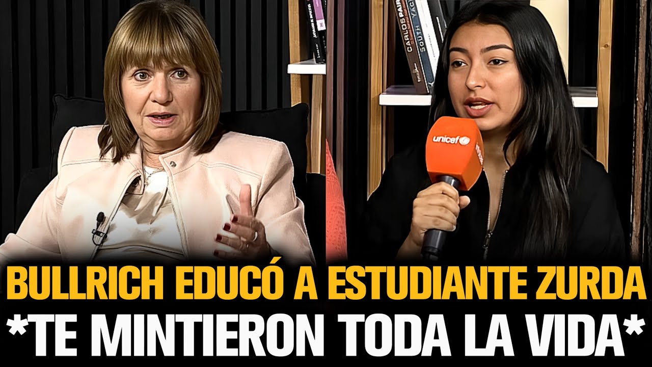 BULLRICH EDUCÓ A ESTUDIANTE ZURDA QUE LE DIJO DE TODO EN LA CARA