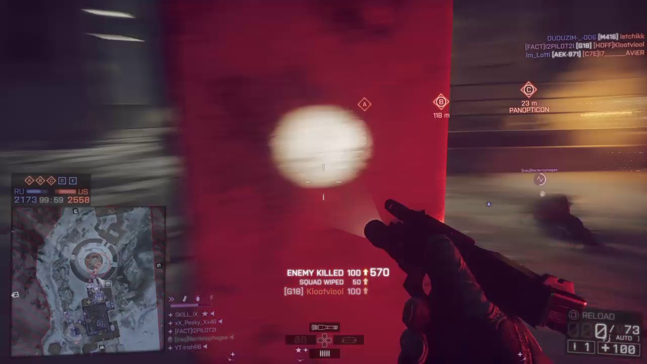 Battlefield 4 Glock 18 spray down