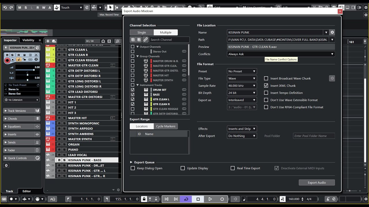 TIPS CUBASE : CARA RENDER STEM PROJEK - TRANSFER FILE JADI LEBIH MUDAH | #IvanStudioWebcam