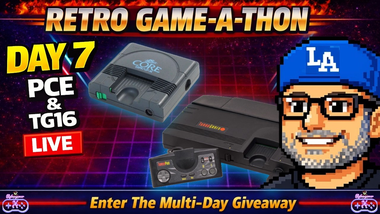 Retro Game-A-Thon Day 7: PC-Engine/TurboGrafx-16 | Live Classic Gaming Marathon