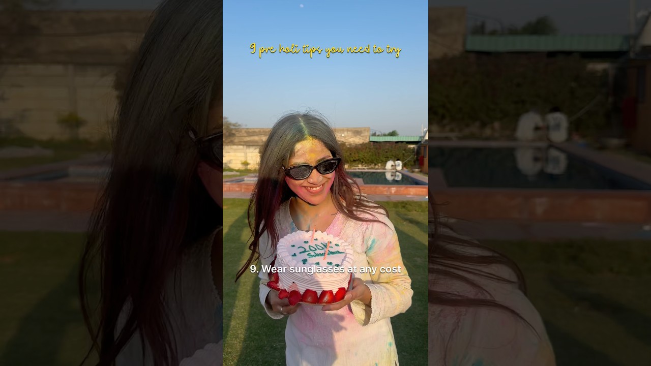Pre holi tips you need to try #holitips #preholitips #ashortaday #holihacks #holispecial