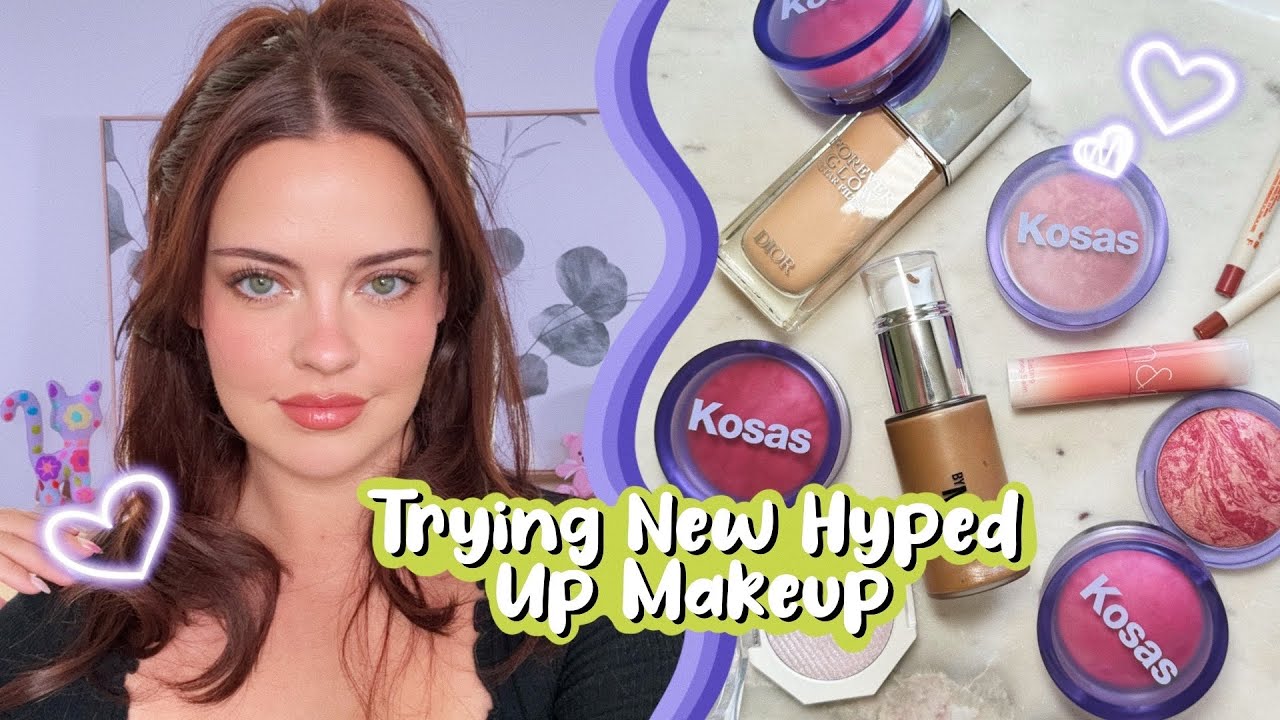 Trying NEW Hyped Up Makeup 🩷 | Julia Adams