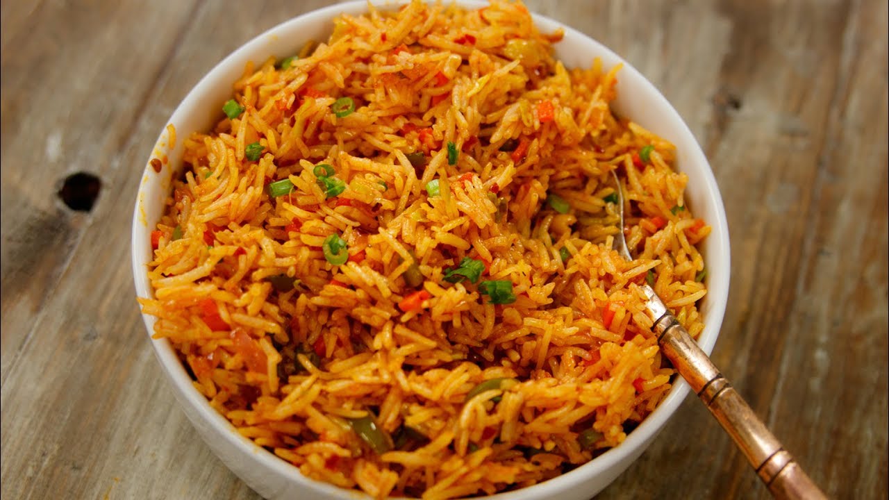 2 मिनट में शेजवान फ्राइड राइस - schezwan veg fried rice recipe street style cookingshooking
