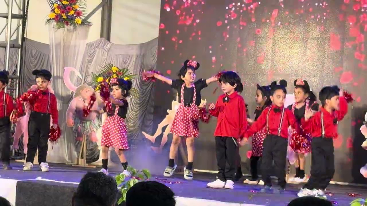 Sara performing in school annual function 