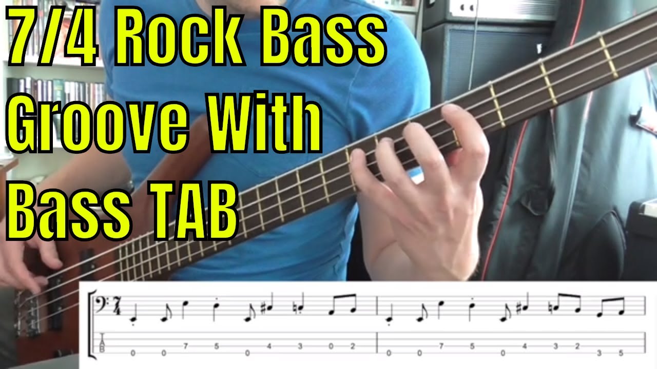 Odd Meter Bass Groove - 7/4 Rock Bass Groove with Bass TAB - Bass Practice Diary - 14th May 2019