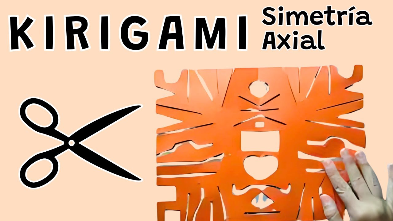 SIMETRÍA AXIAL - Hacemos un Kirigami en Papel ✂