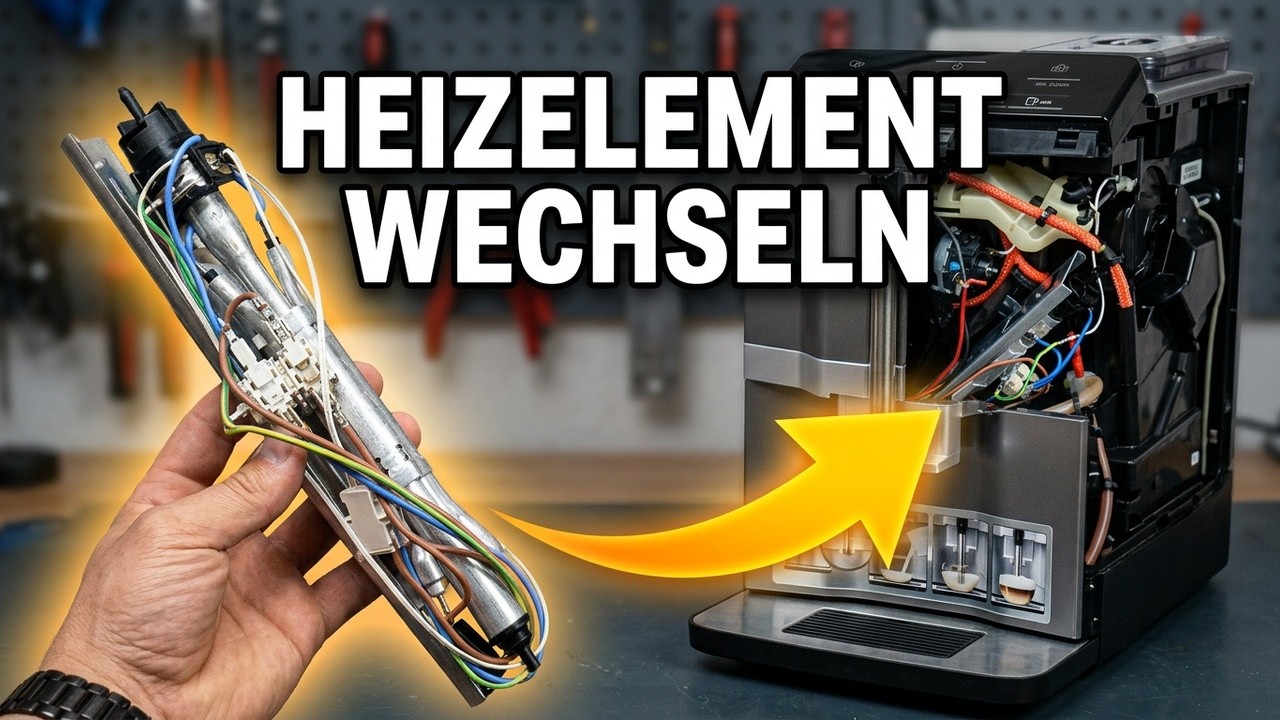 Siemens EQ3 EQ500 Heizelement Wasser Boiler wechseln Schritt f&uuml;r Schritt. Wather Heater replace easy