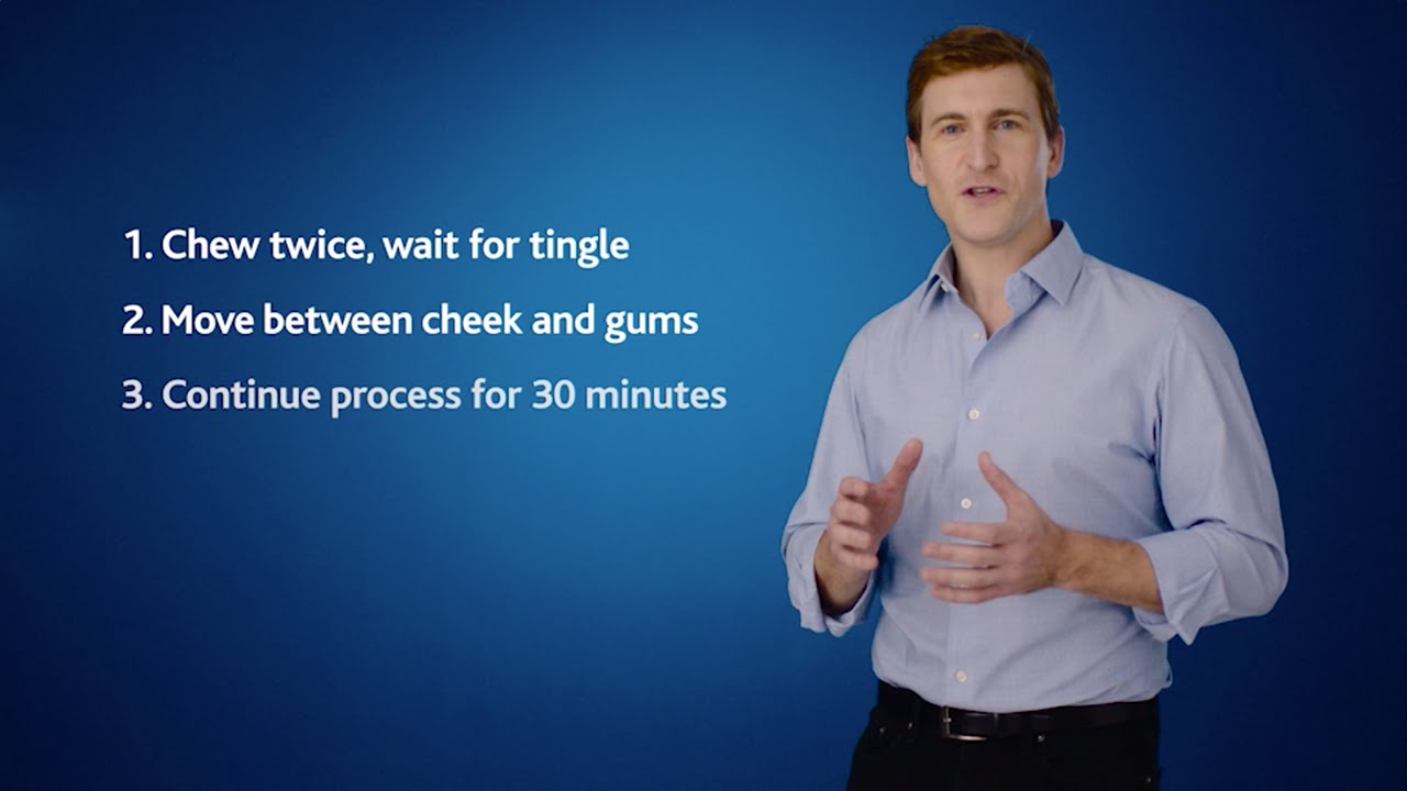 How much Nicorette to chew in a day