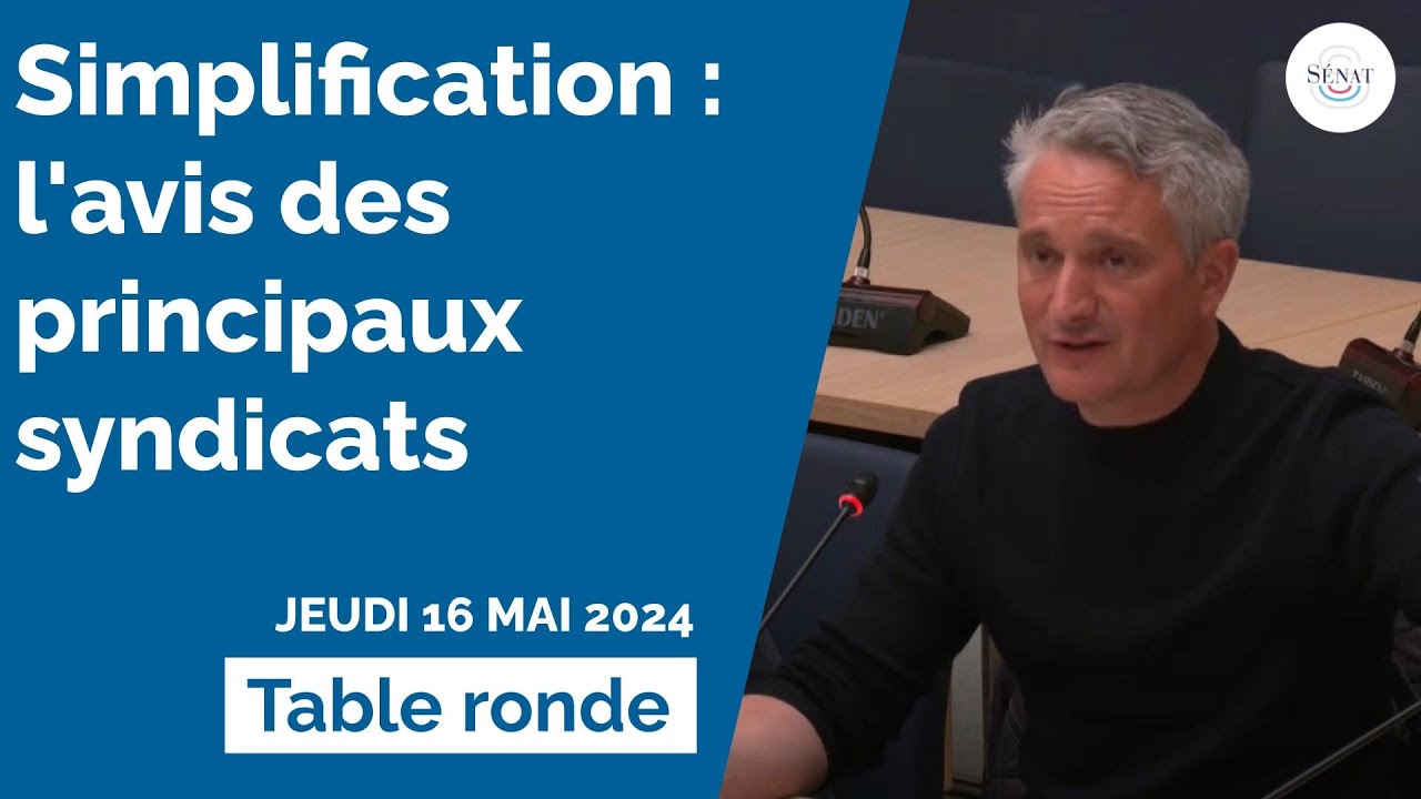 Simplification : l'avis des principaux syndicats