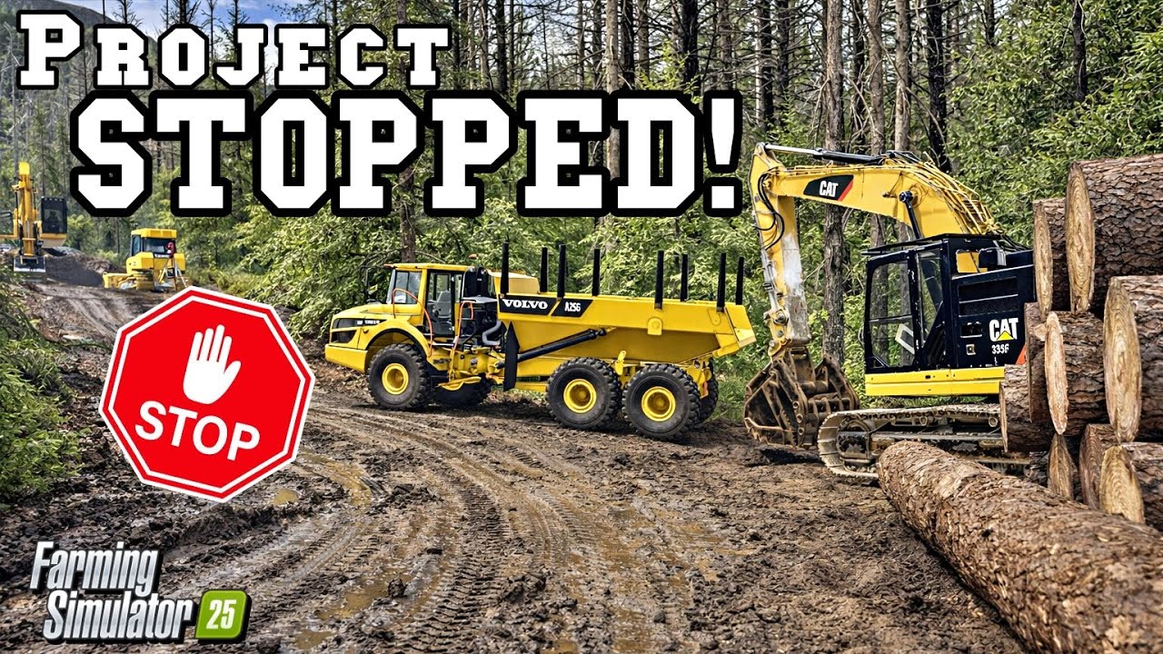 Building a Road Through the Forest with Heavy Machinery | Farming Simulator 25 Realistic Gameplay