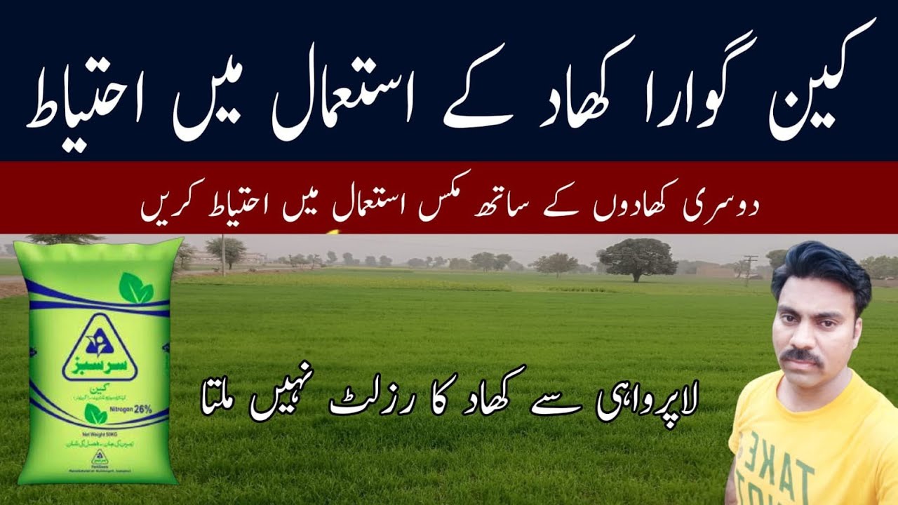 Calcium ammonium nitrate fertilizer compatibility issue with other fertilizers | Abid Ali Agrarian