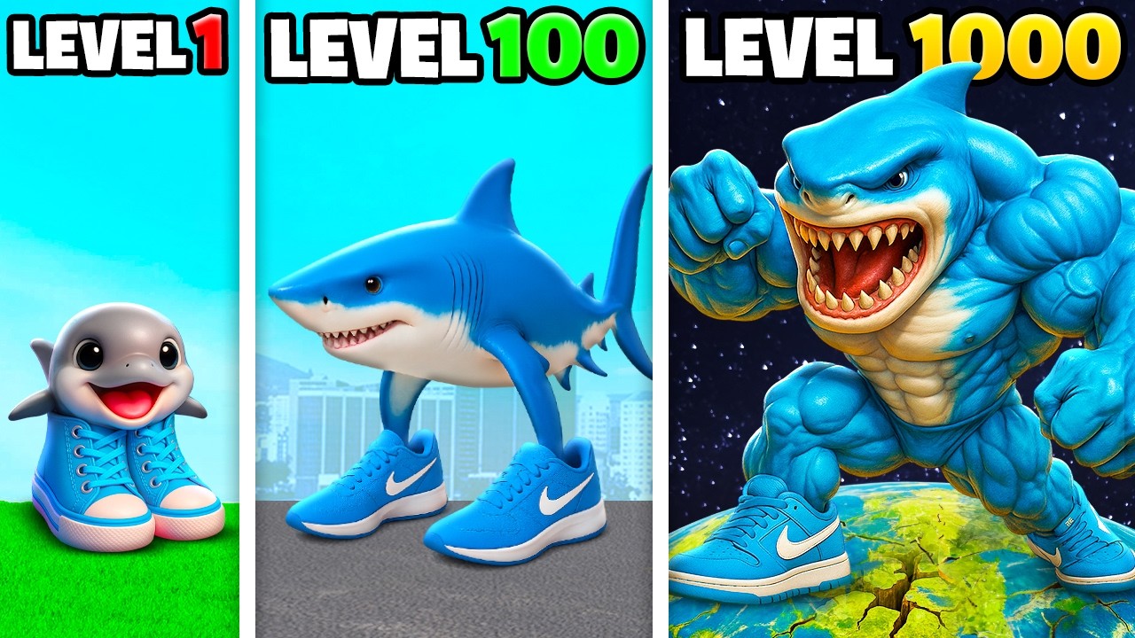 Level 1 To 1000 TRALALERO TRALALA In GTA 5!