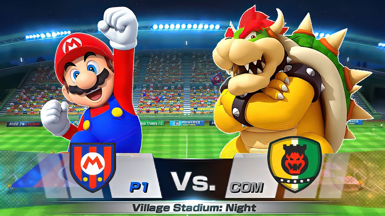Mario Sports Superstars - Team Mario Vs Team Bowser at Kingdom Stadium (Hardest Difficulty)