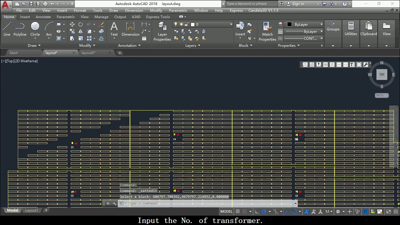 4 2 Pretreatment work in CAD --- Import arrays and transformer (3D design for complex terrain PV)
