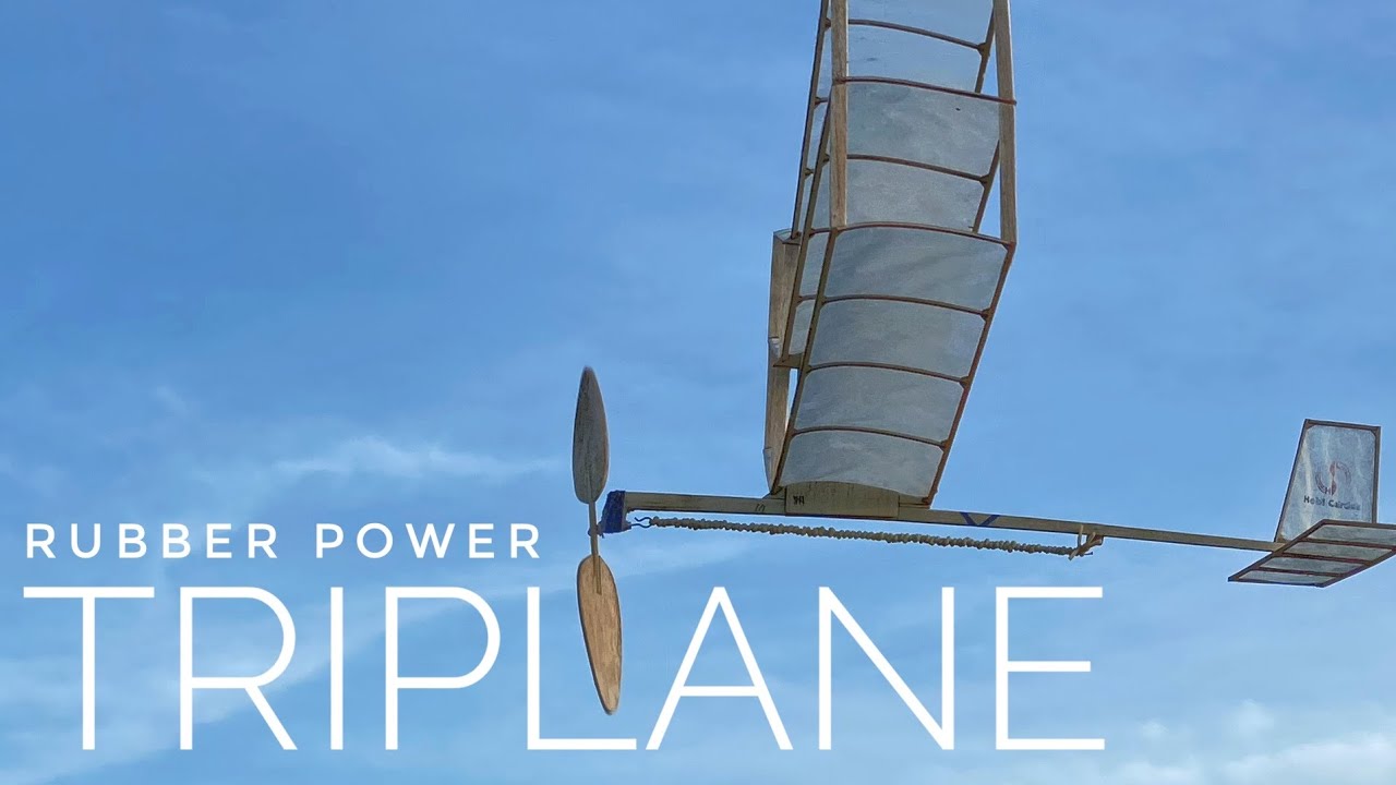 Triplane Rubber Powered FlyStem