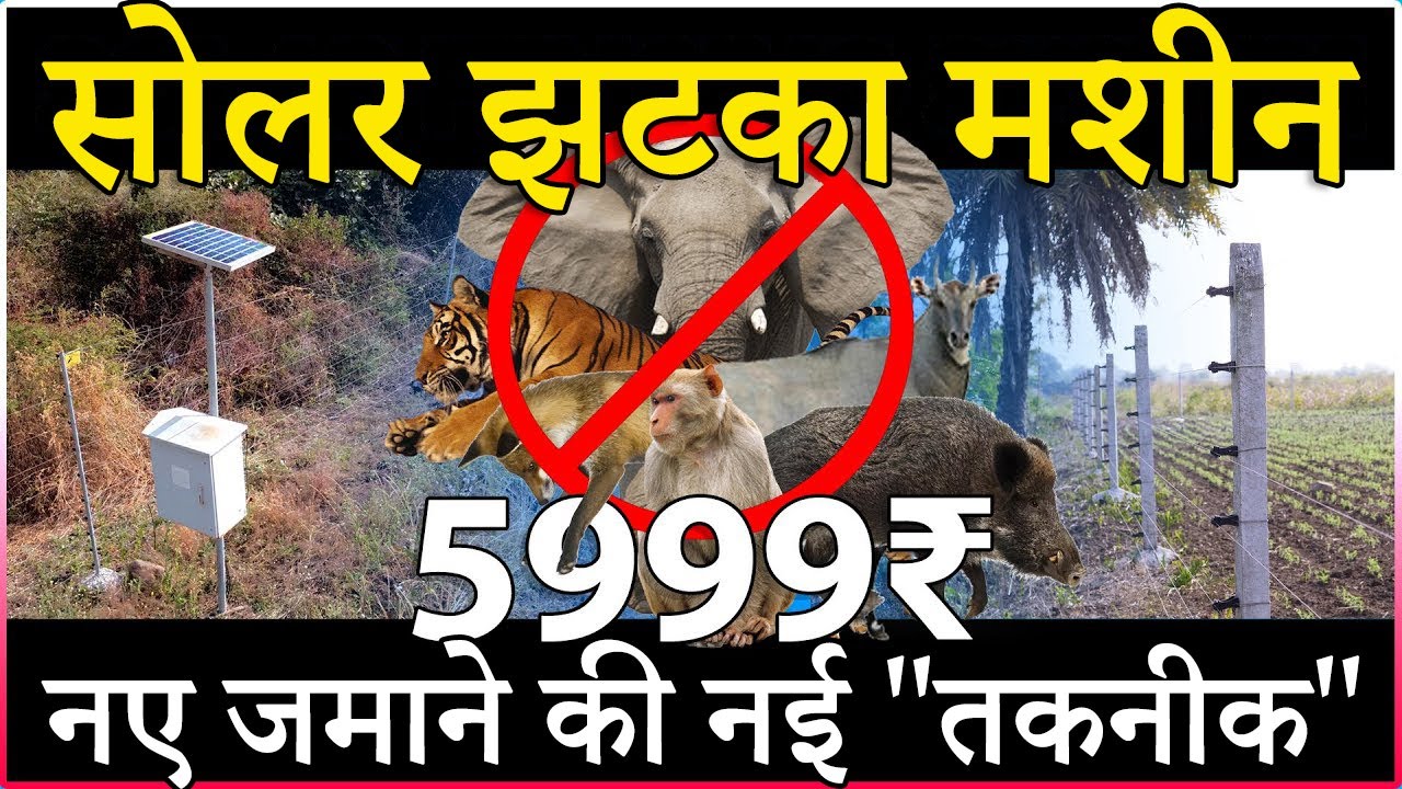 सोलर झटका मशीन / सोलर फेंसिंग सिस्टम | Solar Jhatka / Zatka machine | Solar Fencing System
