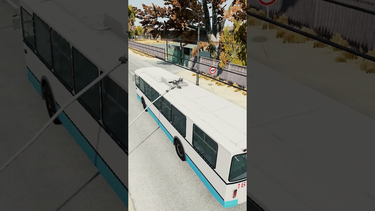 КАК ПРИСОЕДИНИТЬ ТРОЛЛЕЙБУС К ПРОВОДАМ BEAMNG #shorts #beamng #beamngdrive #mods #tutorial #maps