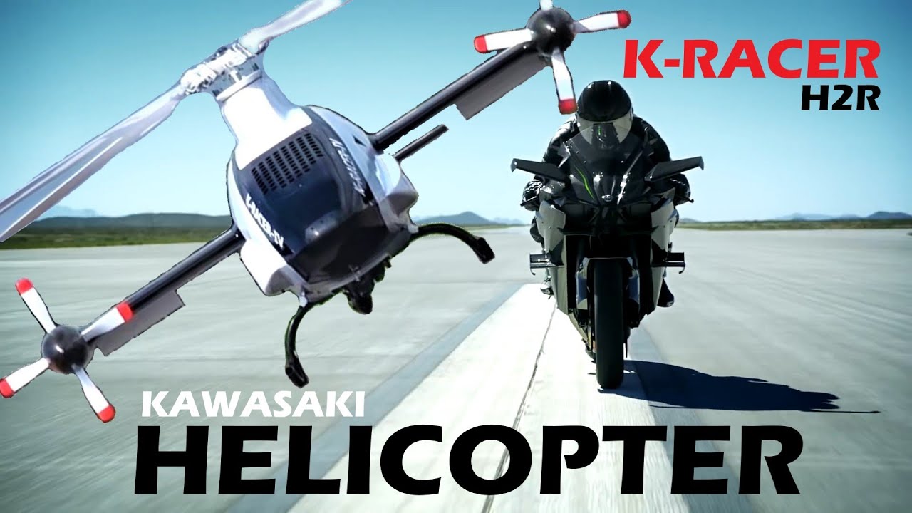 Ninja Helicopter! Racing Engine! Kawasaki H2R K-Racer Flight Test