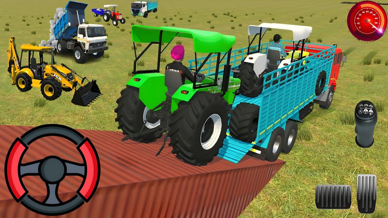 Drive JCB and Unloading Stone From Dumper in Game🔥 