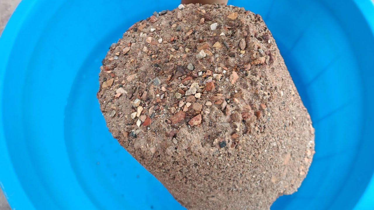 Brand New || Giant buckets of Gritty Reddirt crumbling and dipping with mixing #asmr
