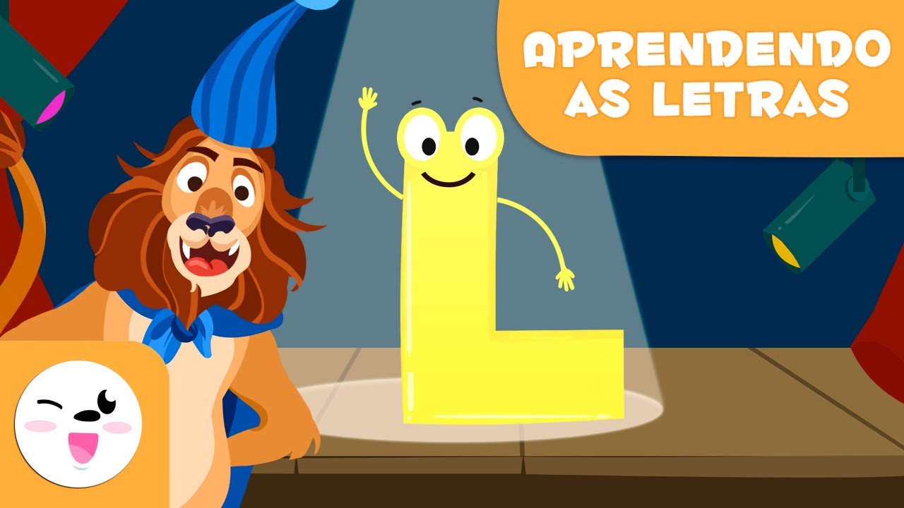 Aprenda a letra L com Lucas, o Le&atilde;o 🦁 ✍🏽 O abeced&aacute;rio