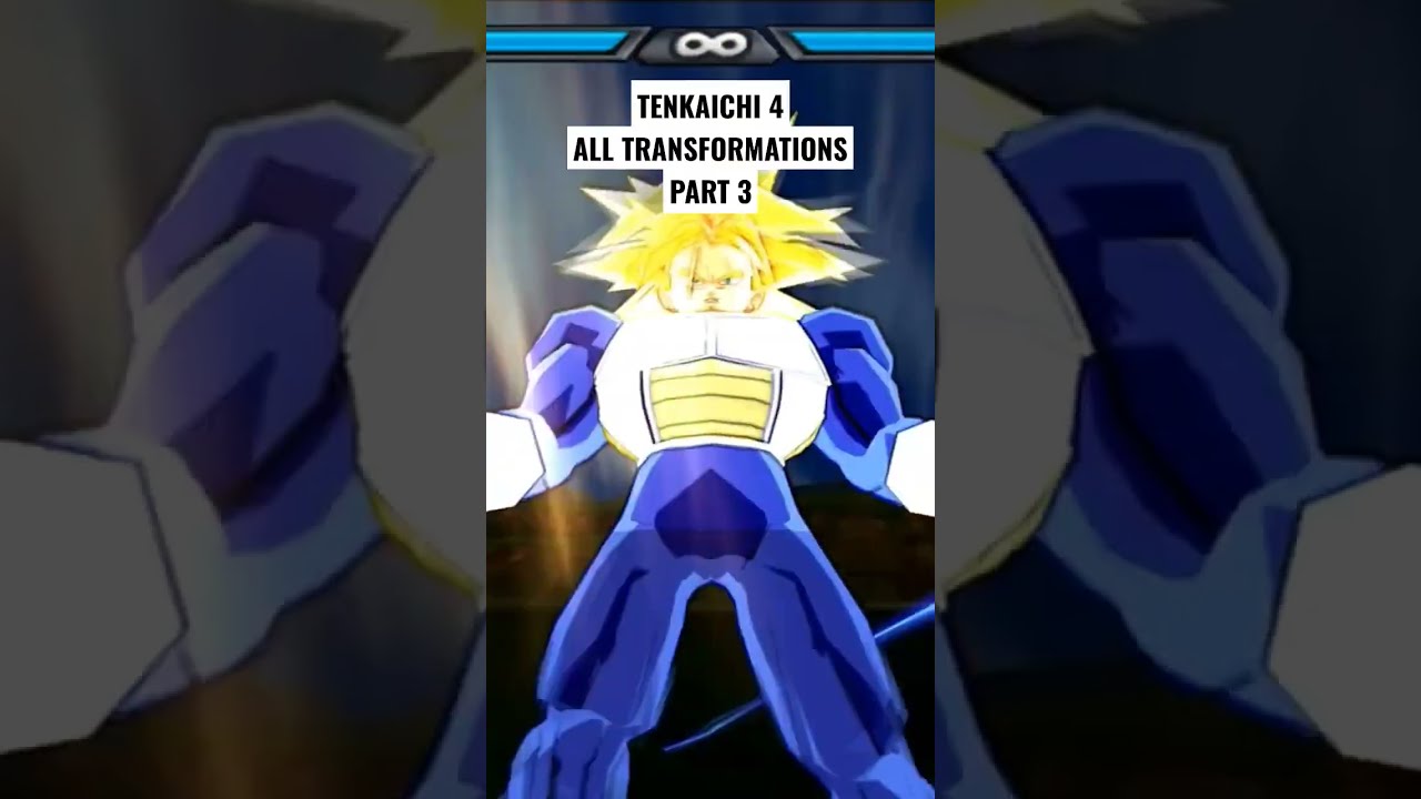 Tenkaichi 4 All Transformations Part 3 #dragonball #tenkaichi4 #transformation #shorts