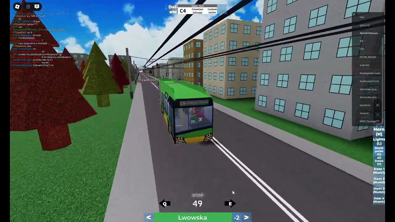PTG Nid's buses and Trams Line C4 to Cmentarz Górczyn