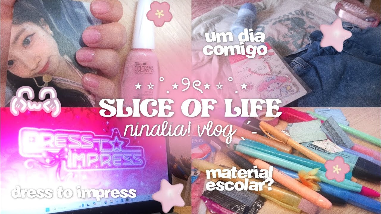 VLOG slice of life: material escolar?, um dia tranquilo e + | ninalia!