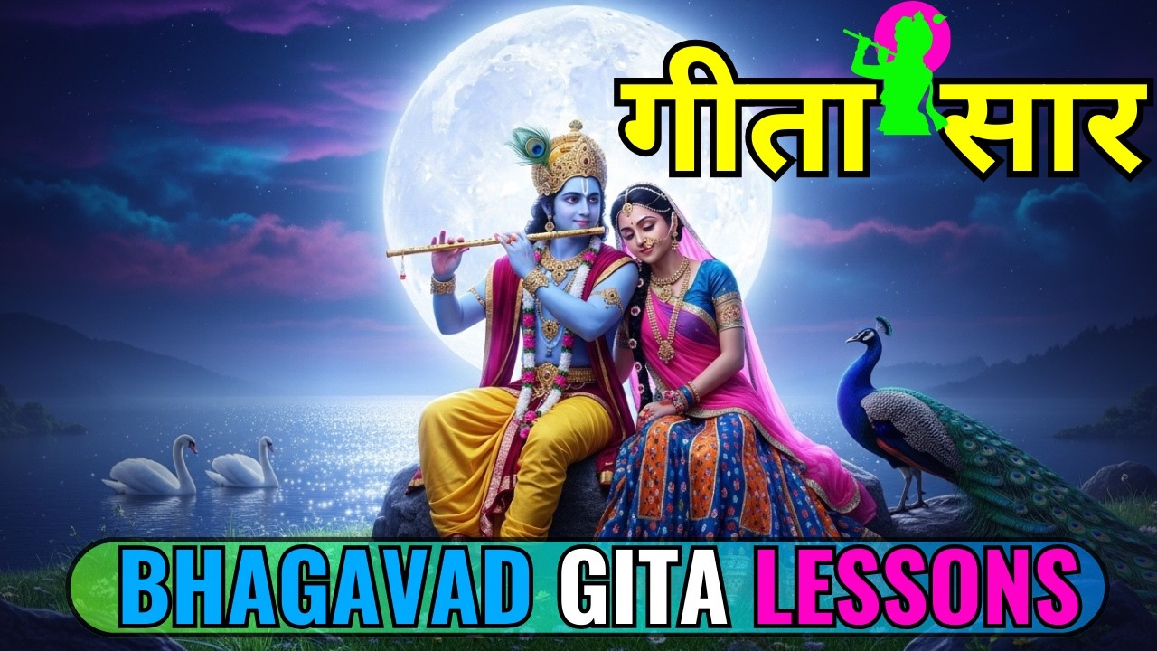 Motivational Quotes From Bhagavad Gita | Live | भगवत गीता सार | Shree Krishna Motivational Video