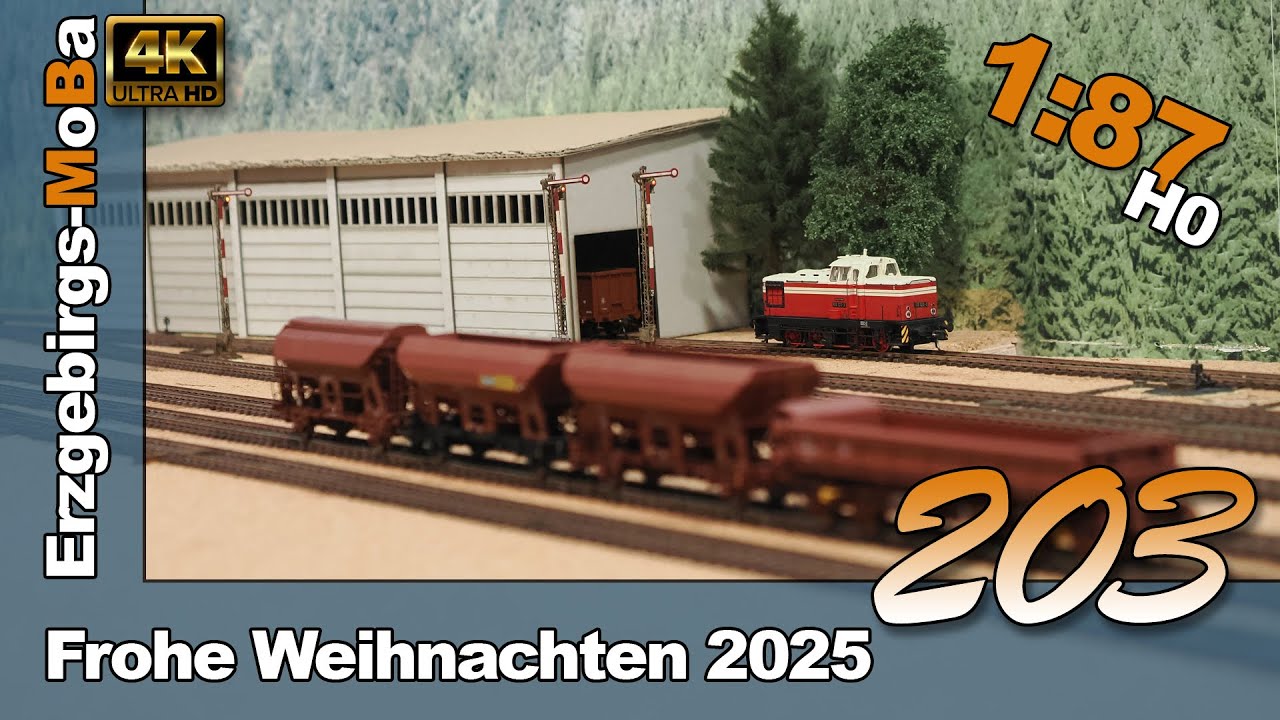 203 - Modellbahn Weihnachtsgr&uuml;&szlig;e 2025 - DR 1/87 H0  - (DE/EN)