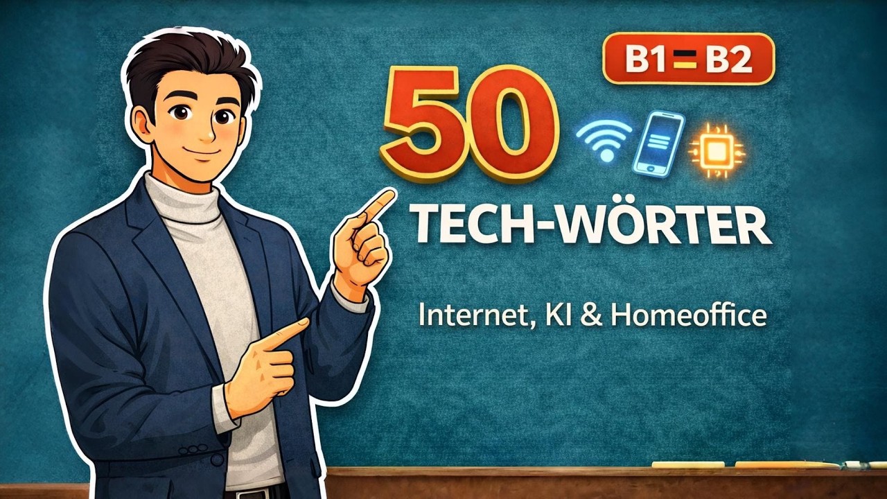 50 TECH-WÖRTER, DIE DU JETZT BRAUCHST! | B1 ➜ B2