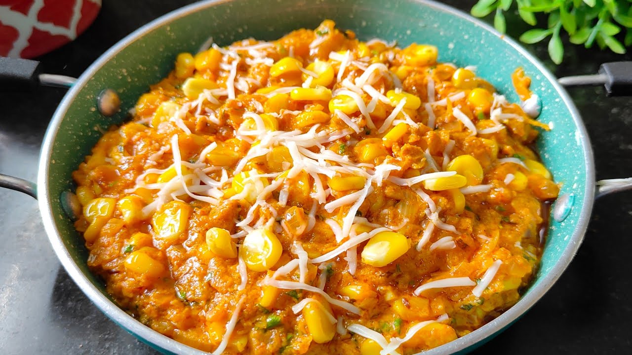 Masala Corn Sabzi Recipe | Sweet Corn Recipe | स्वीट कॉर्न सब्जी रेसिपी | Corn Gravy Recipe