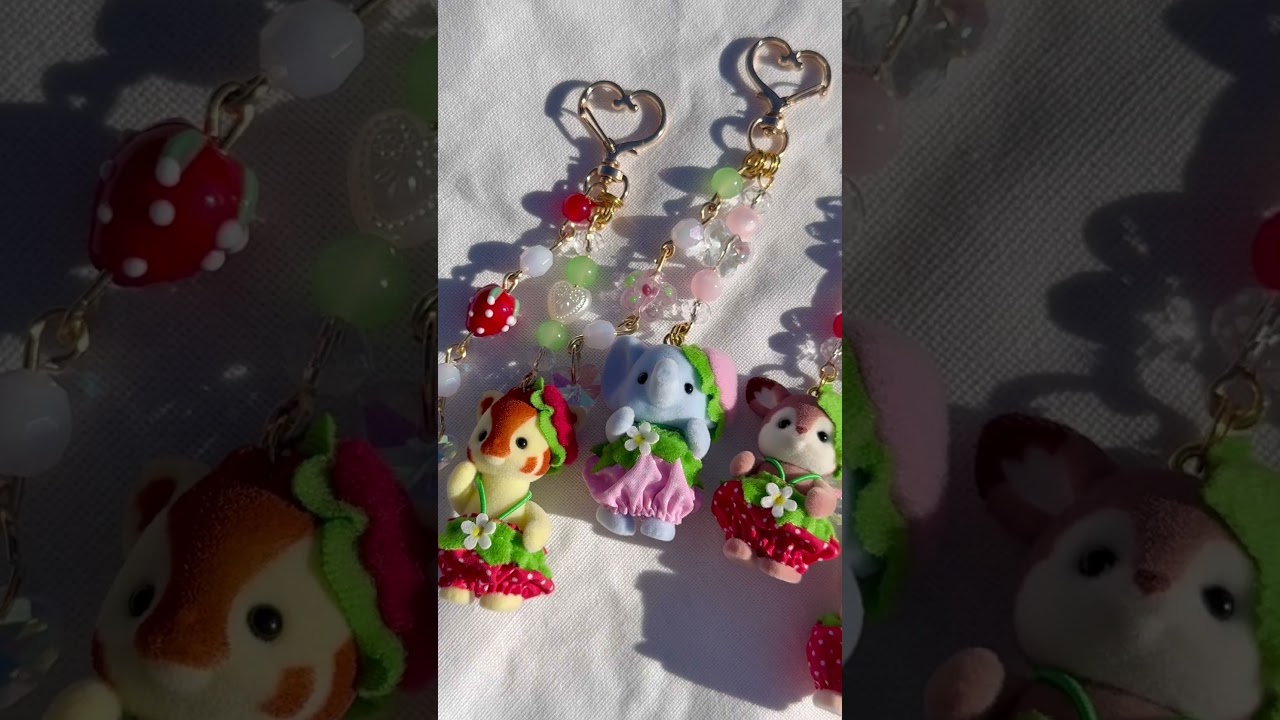 strawberry calico critters shop at www.brooklensjewelry.com ⋆ ˚｡⋆୨୧˚