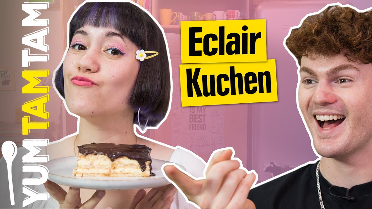 Eclair als Kuchen I Leckeres Kuchen-Rezept ohne Backen