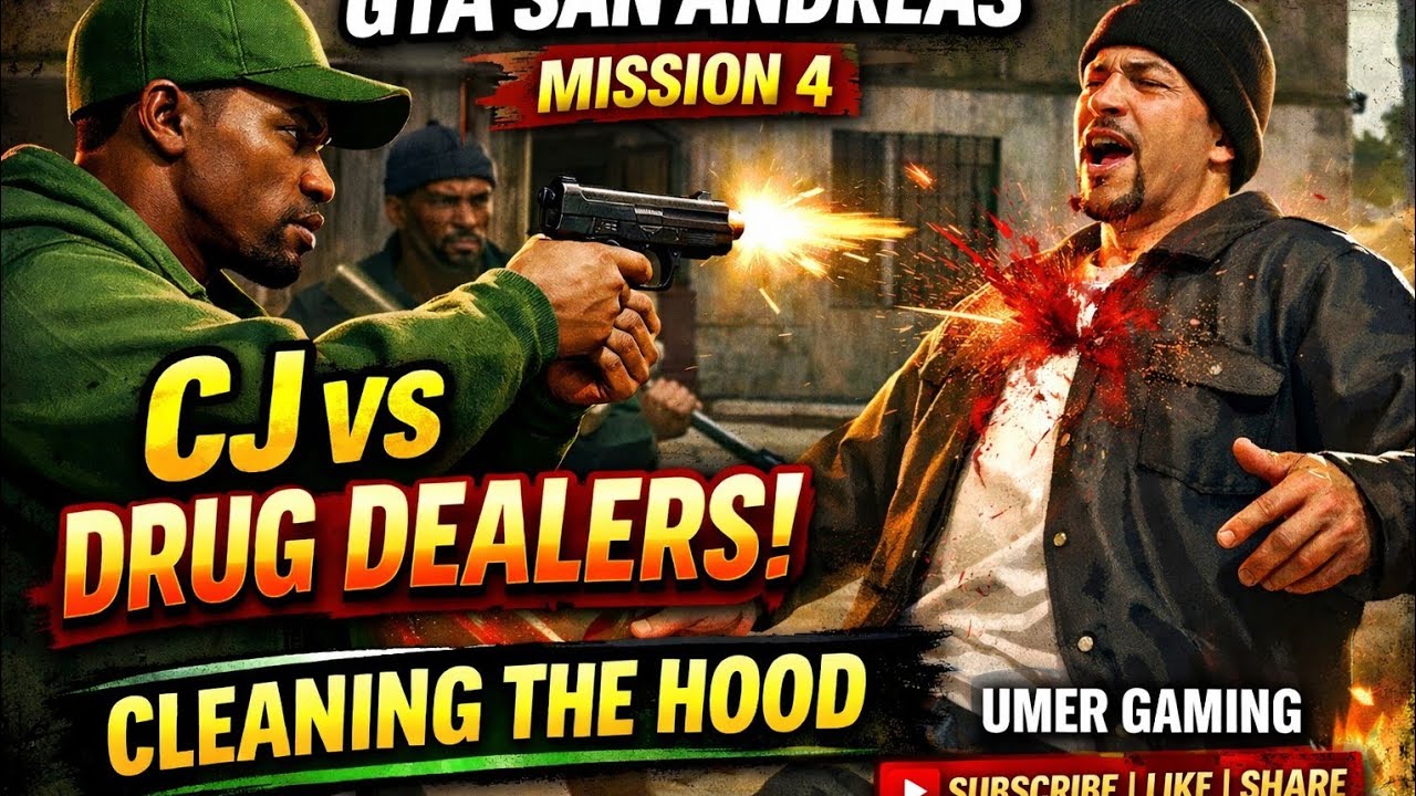 GTA San Andreas Mission 4 – Cleaning the Hood Full Gameplay (No Damage) 🔥