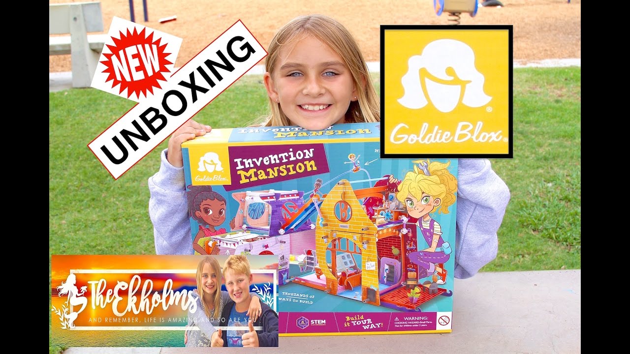 Unboxing the GoldieBlox Invention Mansion 2016 ~ See whats inside the box | Theekholms