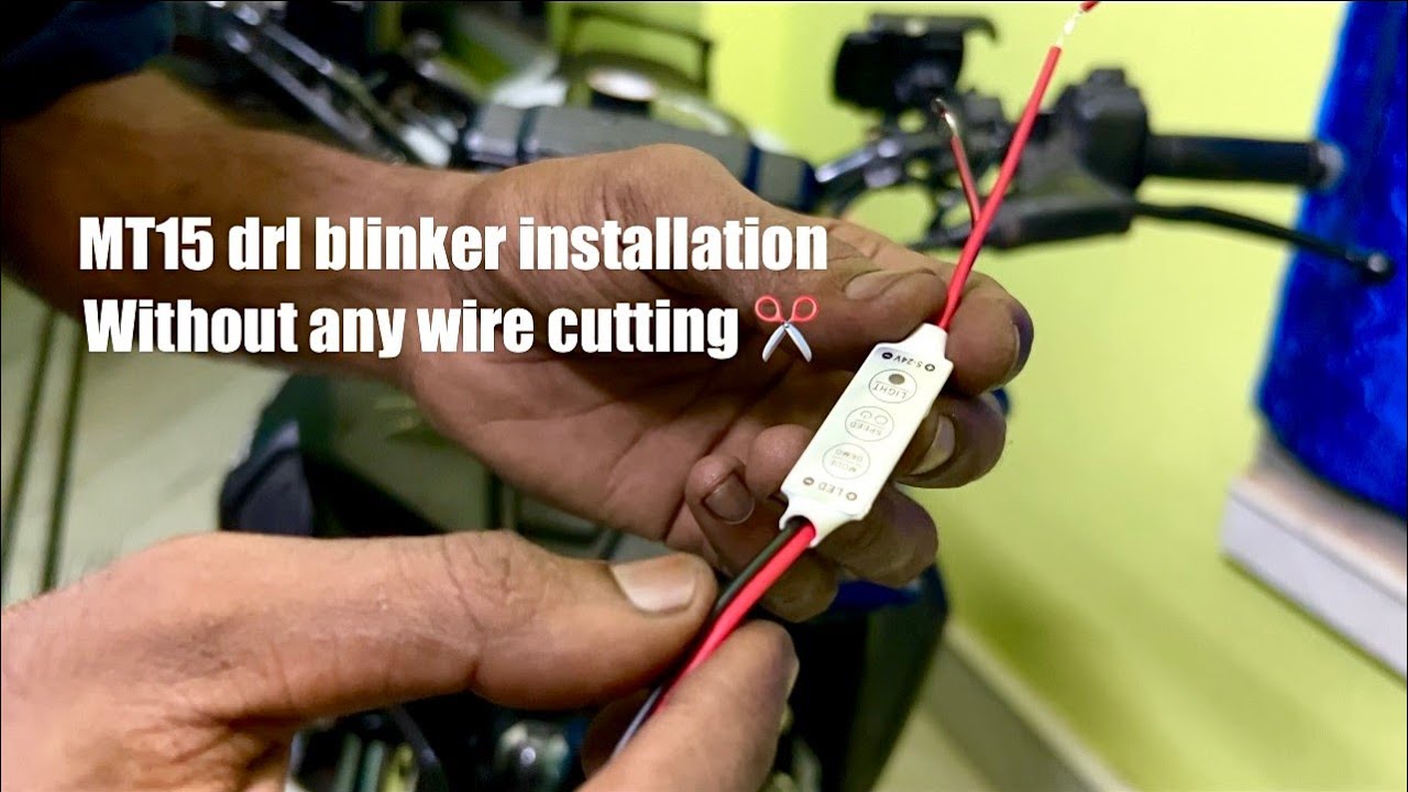 Mt15 drl blinker installation/ Mt15 eye modification/ universal drl blinker installation on my mt15.