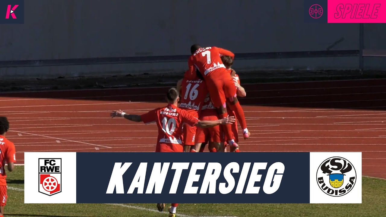 Deutliche Angelegenheit im Oberliga-Spitzenspiel! | Rot-Weiß Erfurt - FSV Budissa Bautzen