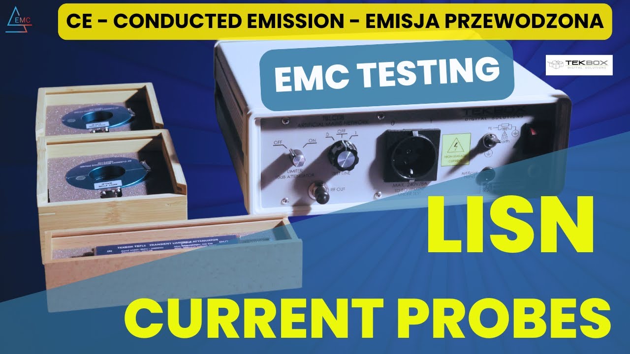 Sieć sztuczna LISN oraz sondy prądowe od TEKBOX - EMC, EMI, emisja przewodzona - Conducted Emission