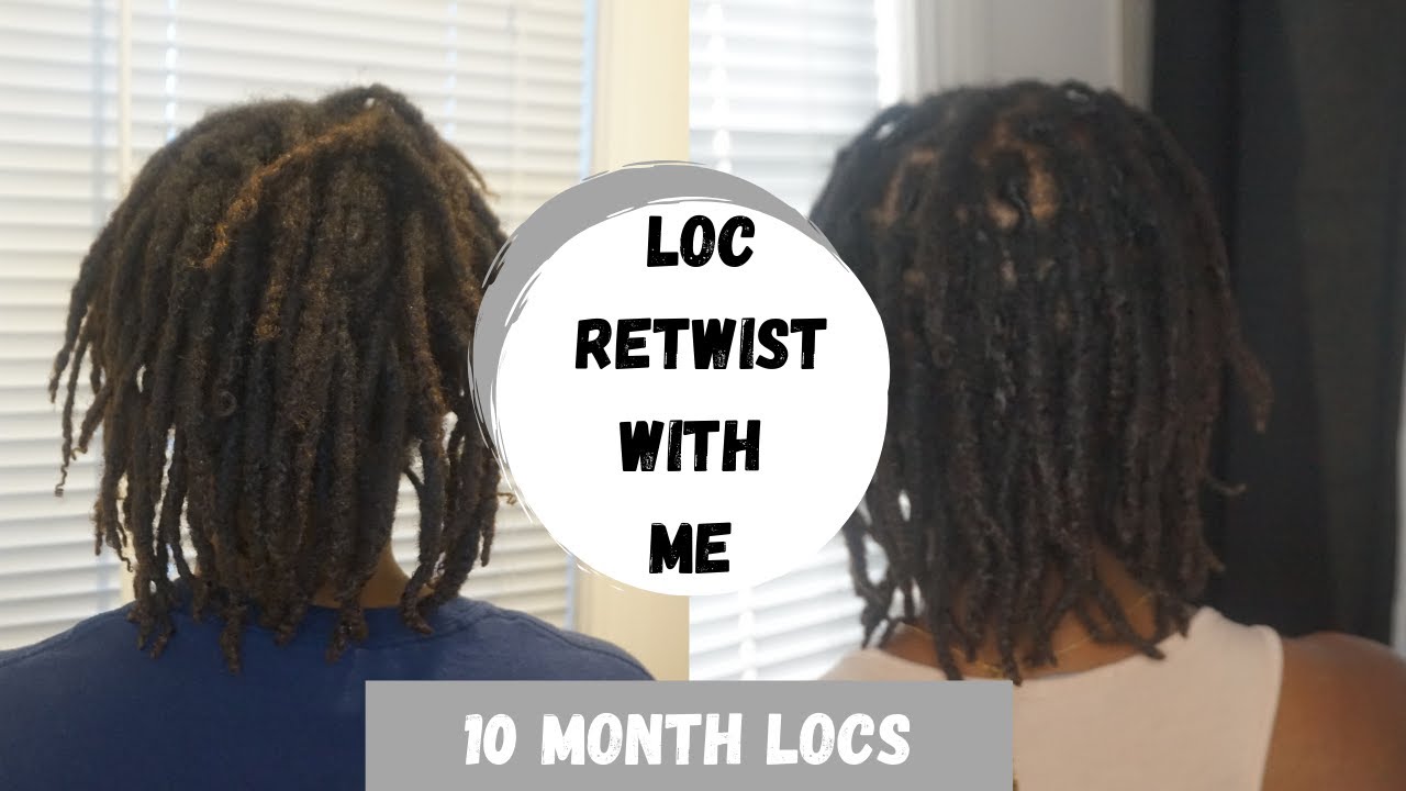 10 MONTH LOC RETWIST| LOCS ON FINE HAIR|STARTER LOCS JOURNEY #finelocs #locs #type4