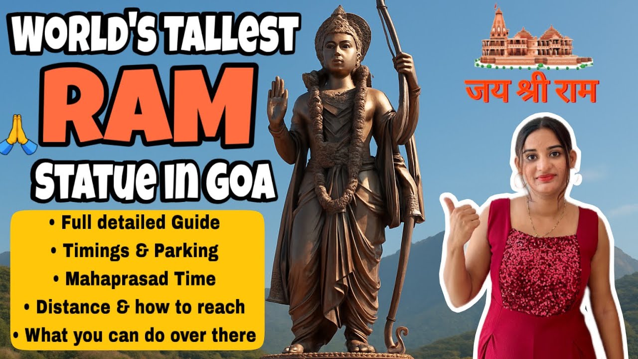 World’s Tallest Ram Statue in Goa 🇮🇳 | Timings, Parking & Darshan | Partagali Math Goa