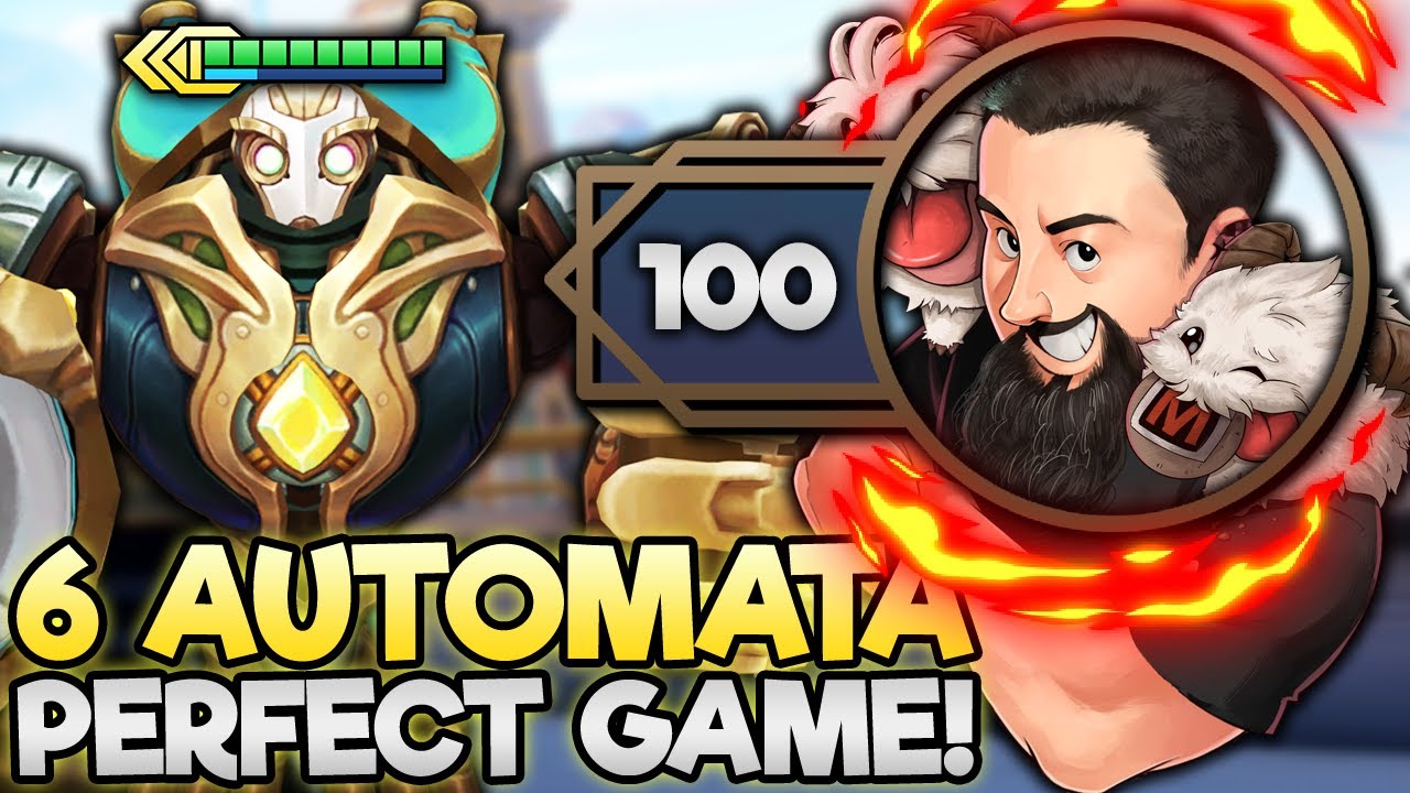 6 Automata - My First Mr. 100 of Set 13!! | TFT Into the Arcane | Teamfight Tactics