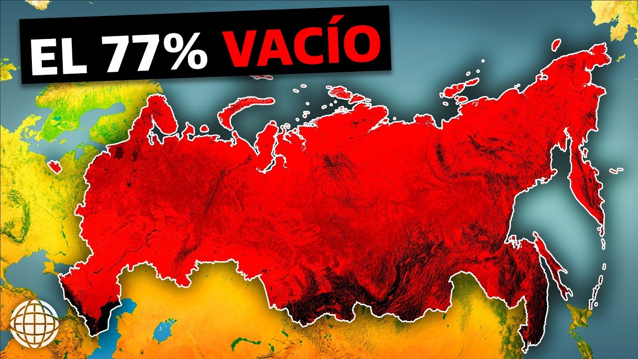 La Geografía Extrema de Rusia  11 Zonas Horarias y 77% Vacío