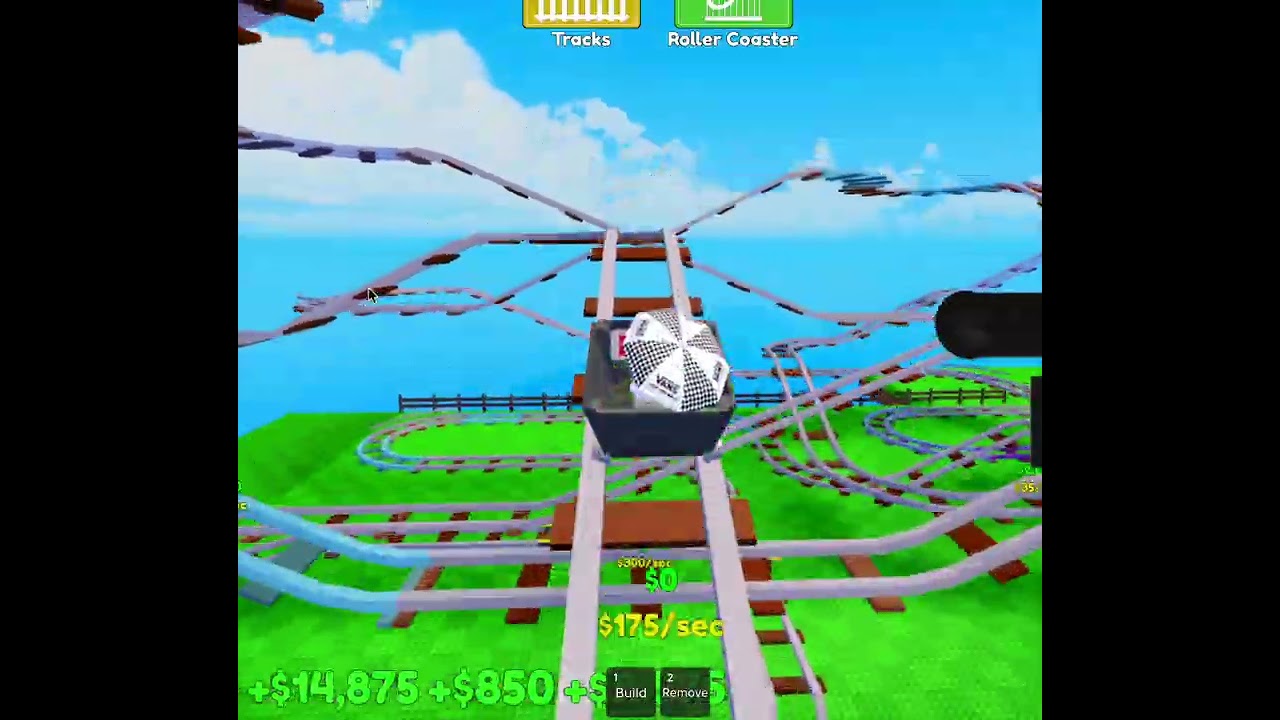 Build a Roller Coaster Roblox Showcase (Upgrade 4 Tracks)