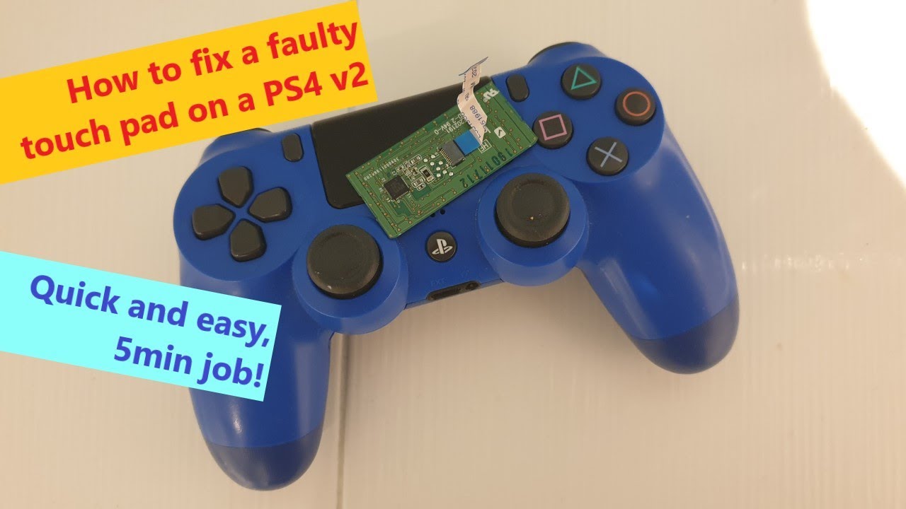 How to fix a faulty touchpad on a PS4 controller
