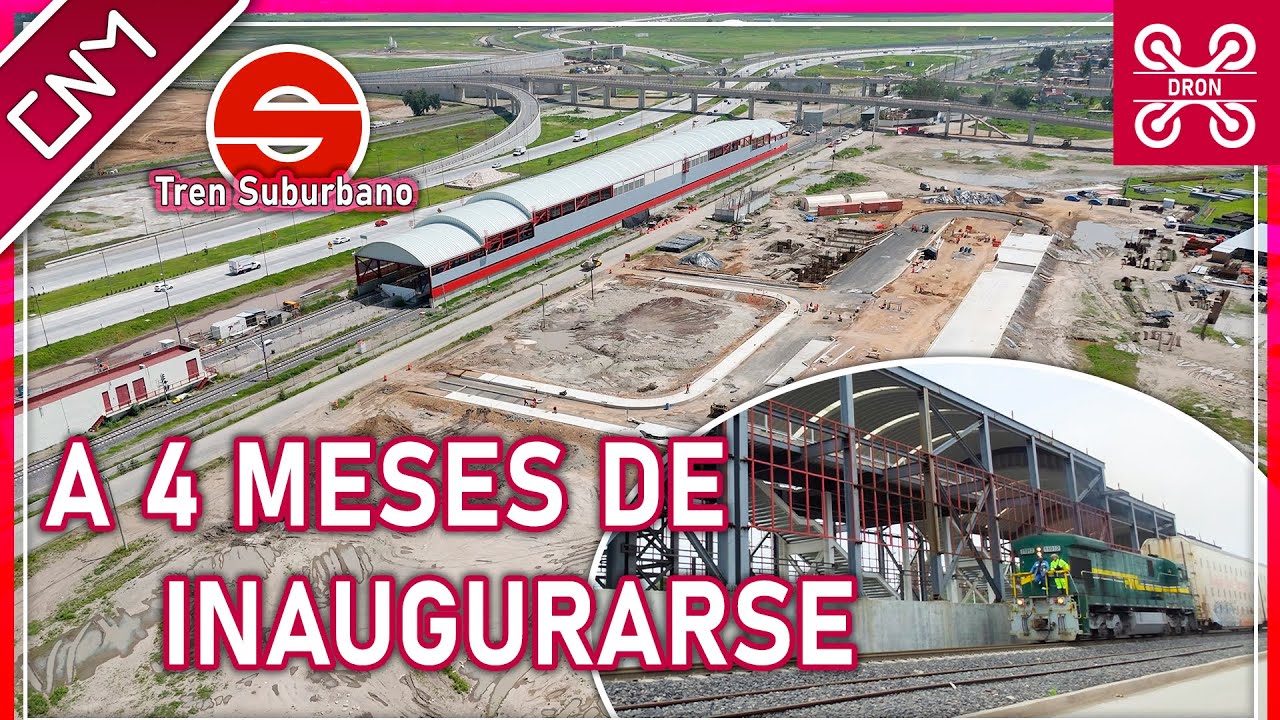 Así se ve el Tren Suburbano hacia el AIFA, a 4 meses de inaugurarse durante el 2025