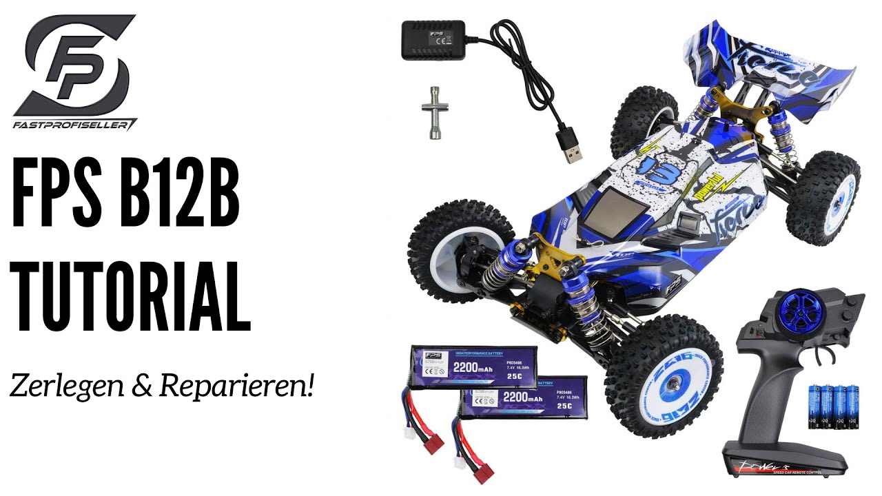 RC Buggy 1:12 FPS B12B (WLtoys 124017) zerlegen und reparieren: Eine Schritt-für-Schritt Anleitung