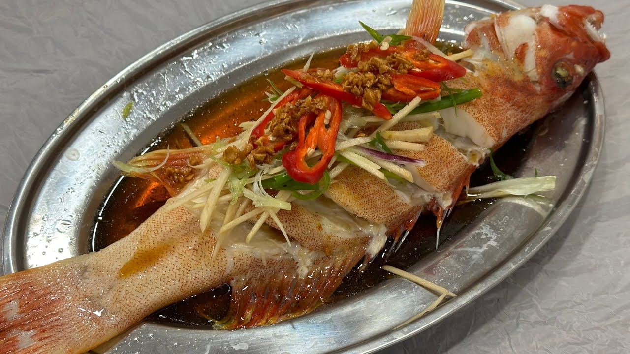 Steamed grouper | 清蒸东星斑 ｜Probably the most expensive fish Ah Pa has ever steamed